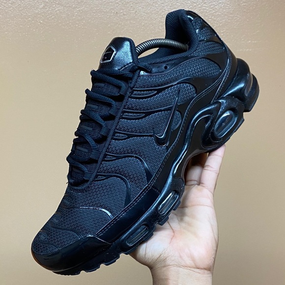 2017 Nike Air Max Plus TN “Triple Black” Men’s Size 11.5 604133-050 - Picture 10 of 16